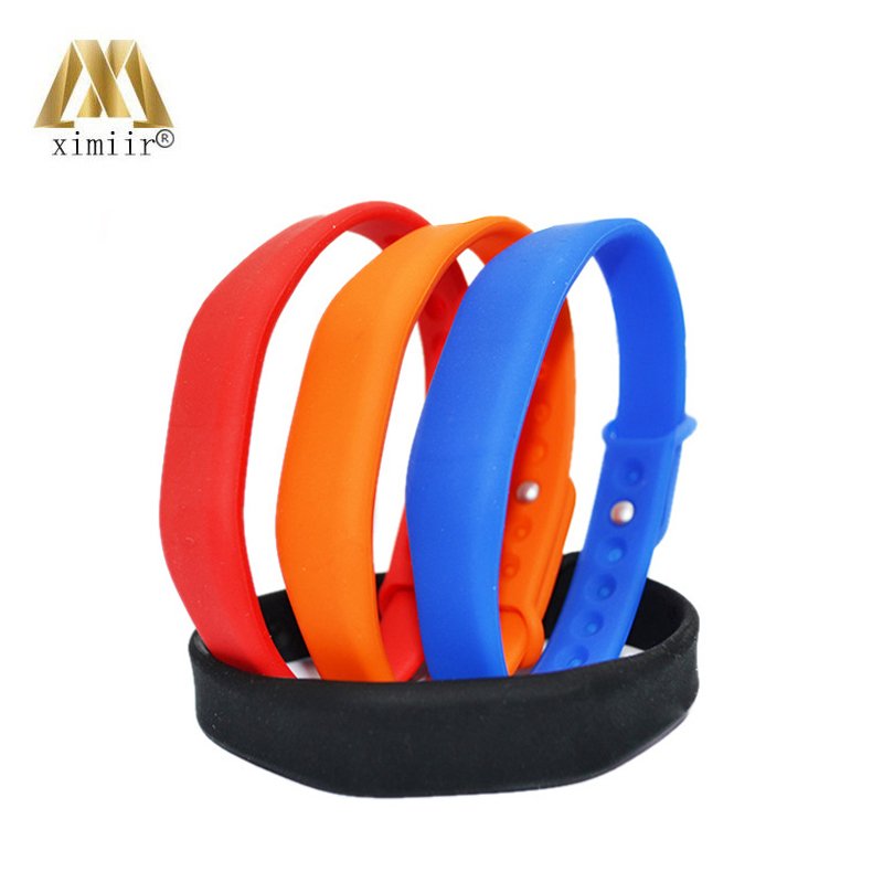 10pcs/lot TK4100 RFID Smart Wristband Silicone Electronic Bracelet Wrist Band Door Access Control Card