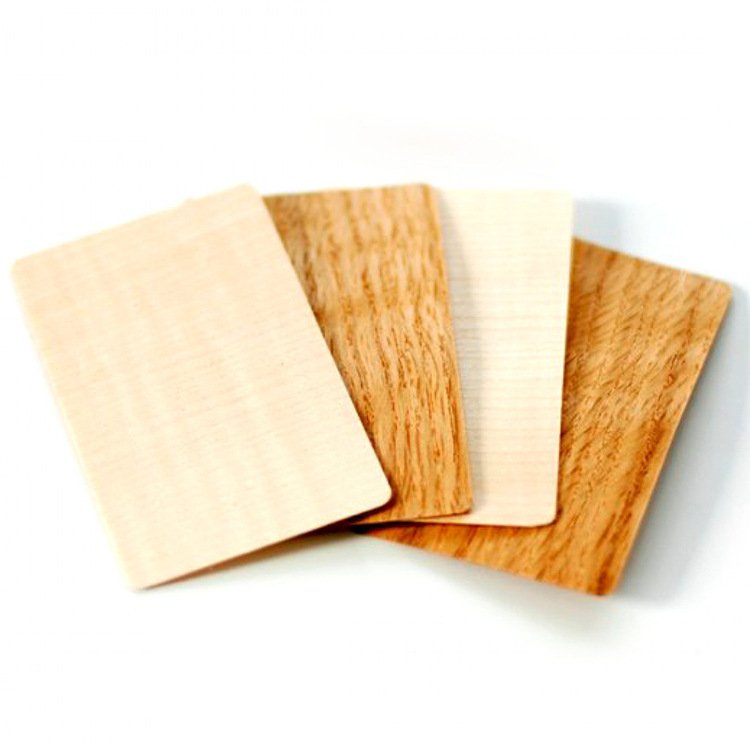 Custom Wooden Waterproofing Eco-Friendly Access Control Business Hotel Key Smart Chip RFID Cards with Laser Printing