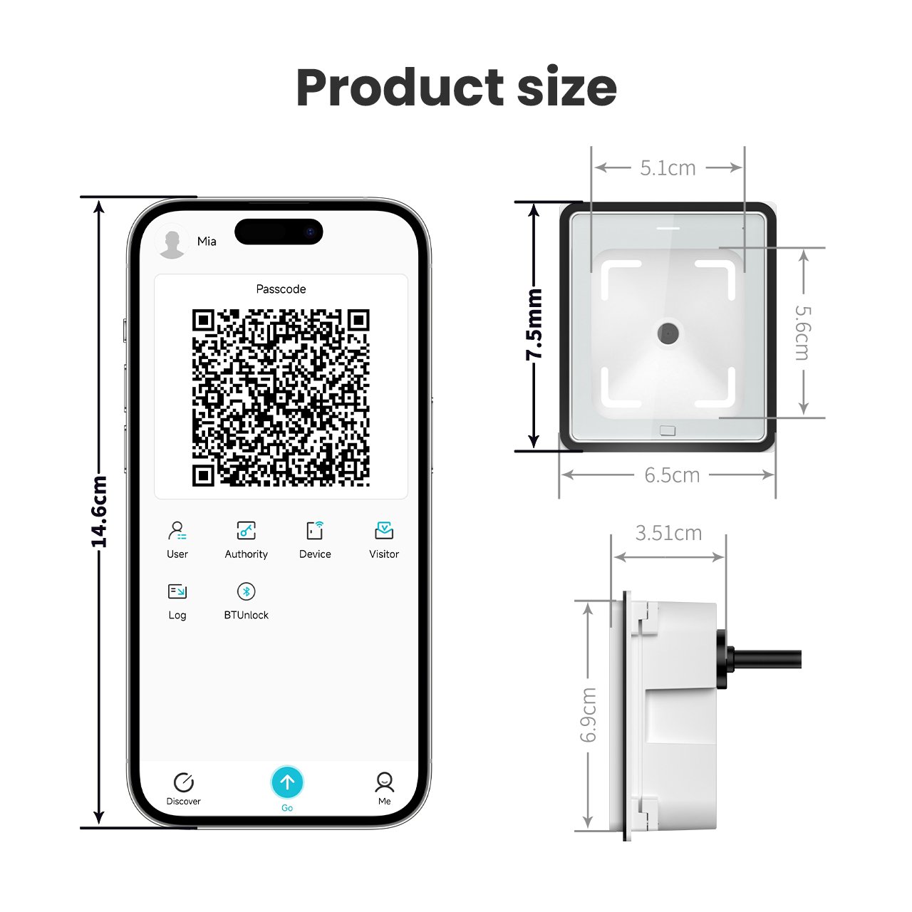 COOLCODE Q350 Embedded Etherner mobile phone scanner bar code scanner portable scanner