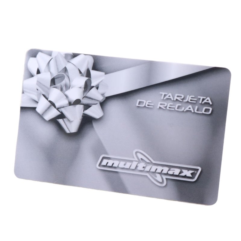 Custom plastic gift cards with logos and barcodes, QR codes, or magnetic stripes are printed chip smart card