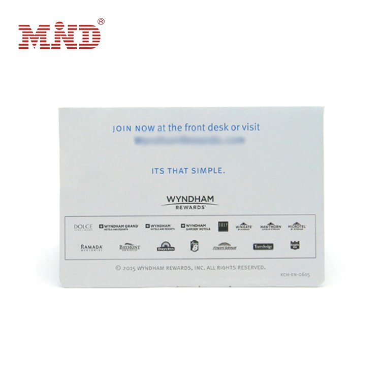 Standard Size CR80 4 Color Printed RFID Hotel Lock Key Card NTAG 213 NTAG 215 NTAG 216 Hotel Key Card