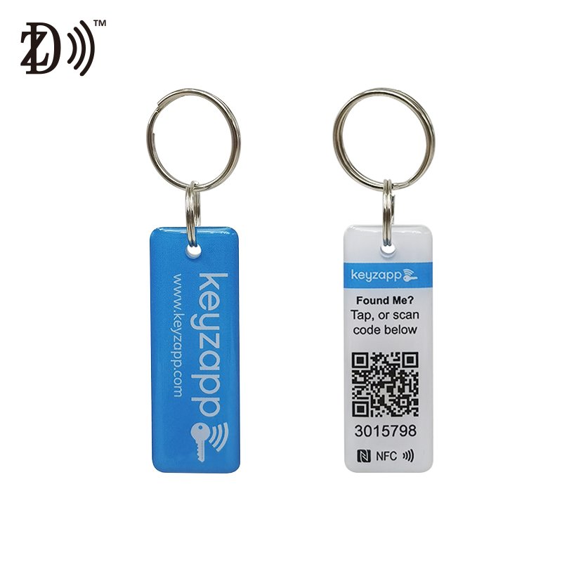 Printing logo Access Control Waterproof NFC Key Chain ISO14443A 13.56Mhz Custom NTAG 213 RFID Key Epoxy Card