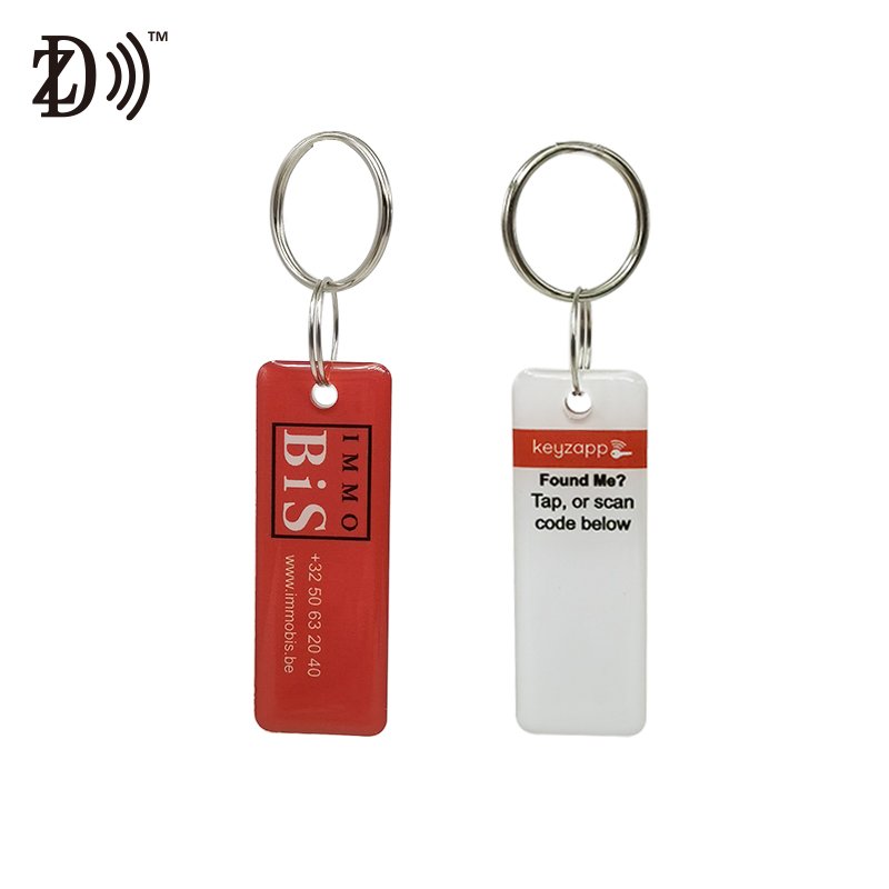 Printing logo Access Control Waterproof NFC Key Chain ISO14443A 13.56Mhz Custom NTAG 213 RFID Key Epoxy Card