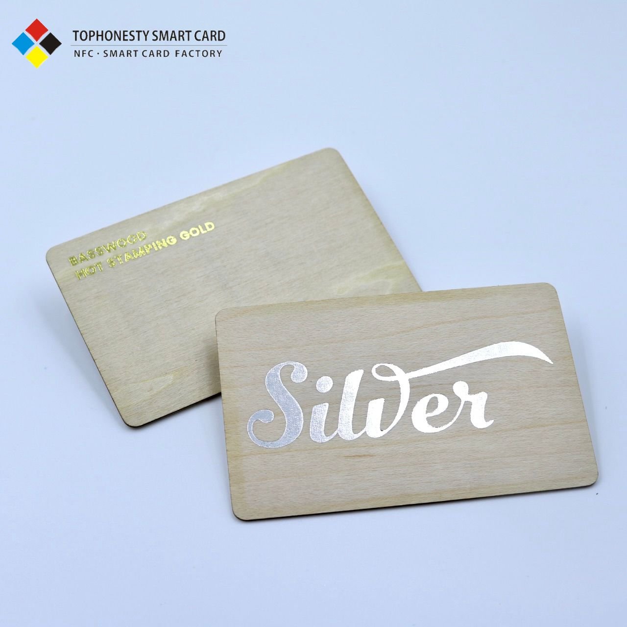 High-End Custom Wooden Business Card Nature-Friendly RFID NFC 13.56MHz Frequency Waterproof