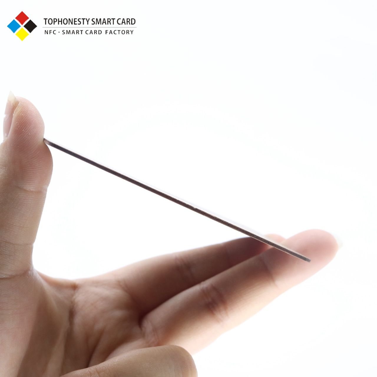 High-End Custom Wooden Business Card Nature-Friendly RFID NFC 13.56MHz Frequency Waterproof