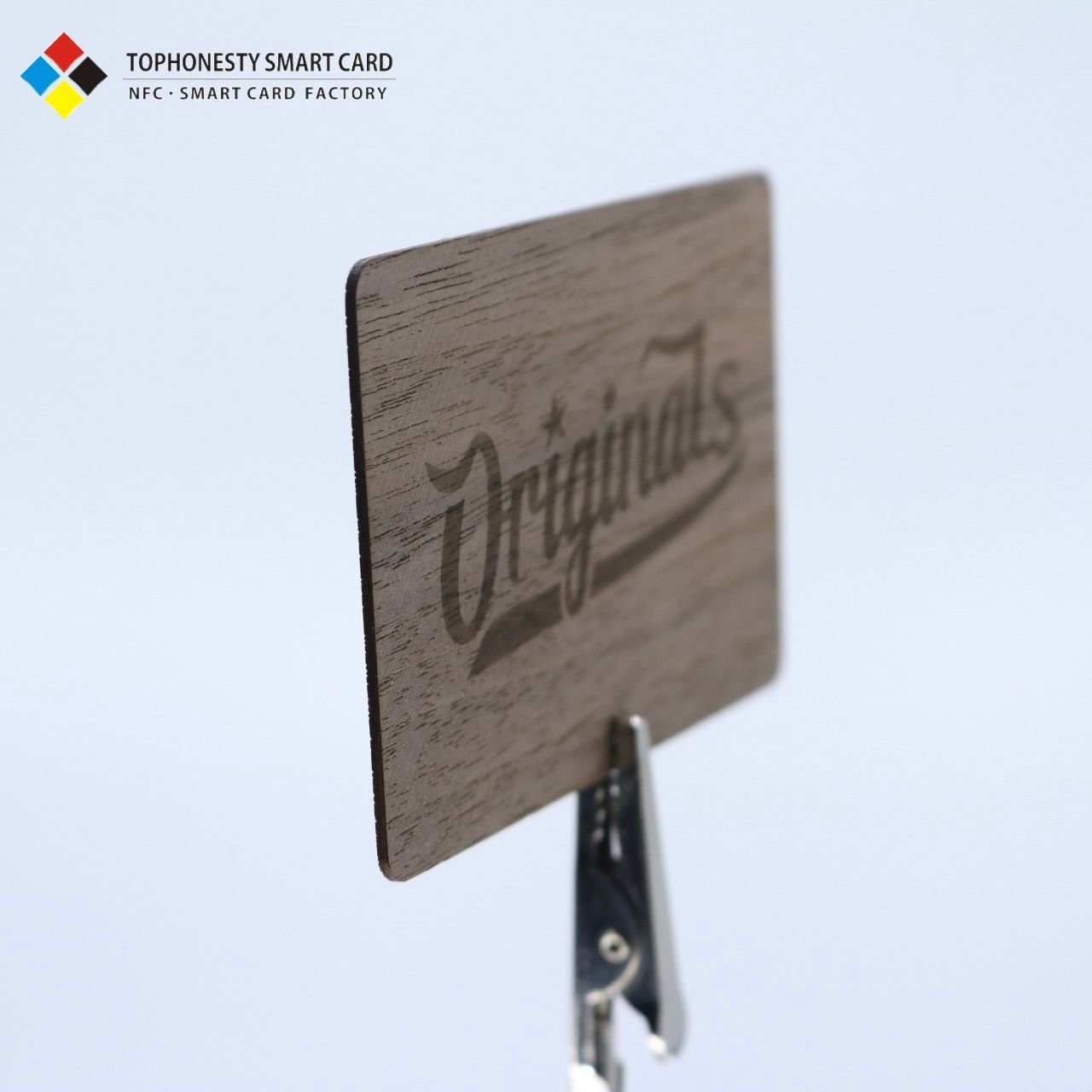 High-End Custom Wooden Business Card Nature-Friendly RFID NFC 13.56MHz Frequency Waterproof