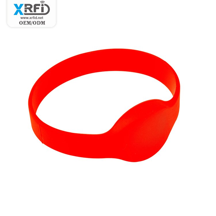 Slim Soft Rfid Silicone Wristband Nfc Bracelet Access Control Card Suitable For Payment Security System