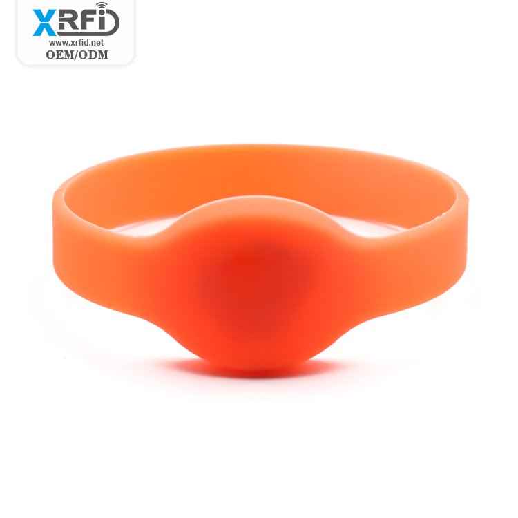 Slim Soft Rfid Silicone Wristband Nfc Bracelet Access Control Card Suitable For Payment Security System