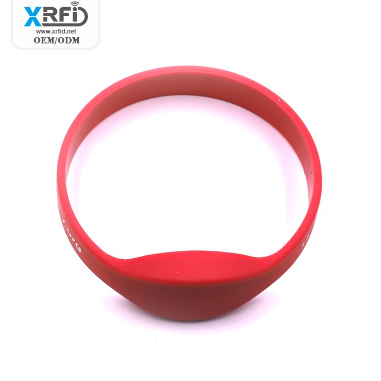 Slim Soft Rfid Silicone Wristband Nfc Bracelet Access Control Card Suitable For Payment Security System