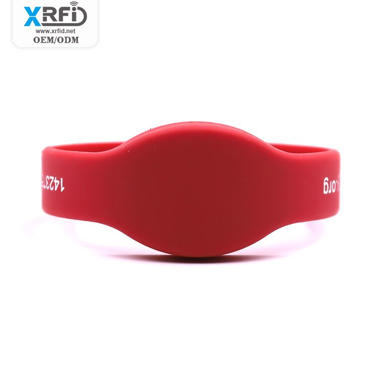 Slim Soft Rfid Silicone Wristband Nfc Bracelet Access Control Card Suitable For Payment Security System