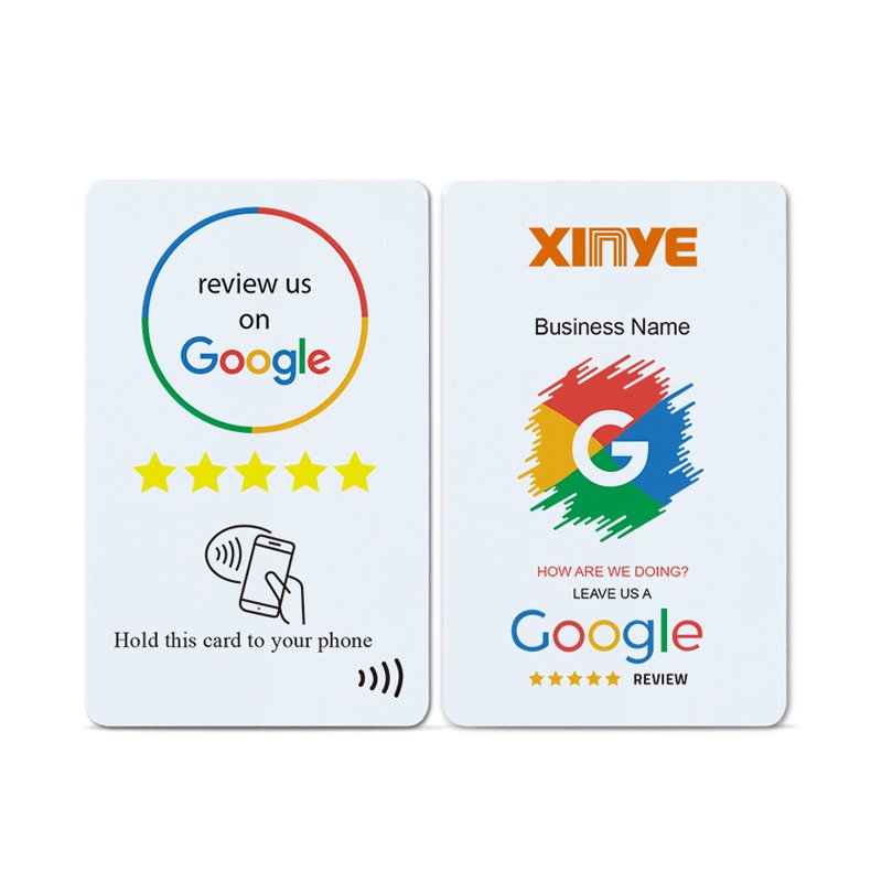Programmable URL digital business ntag215 smart chip nfc card with qr code