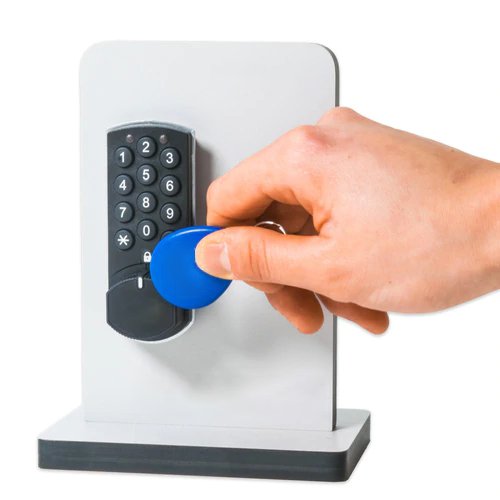 Elevator Fob Access Control System Waterproof ABS RFID Keytag Keyfob With Touch Screen And Keyring