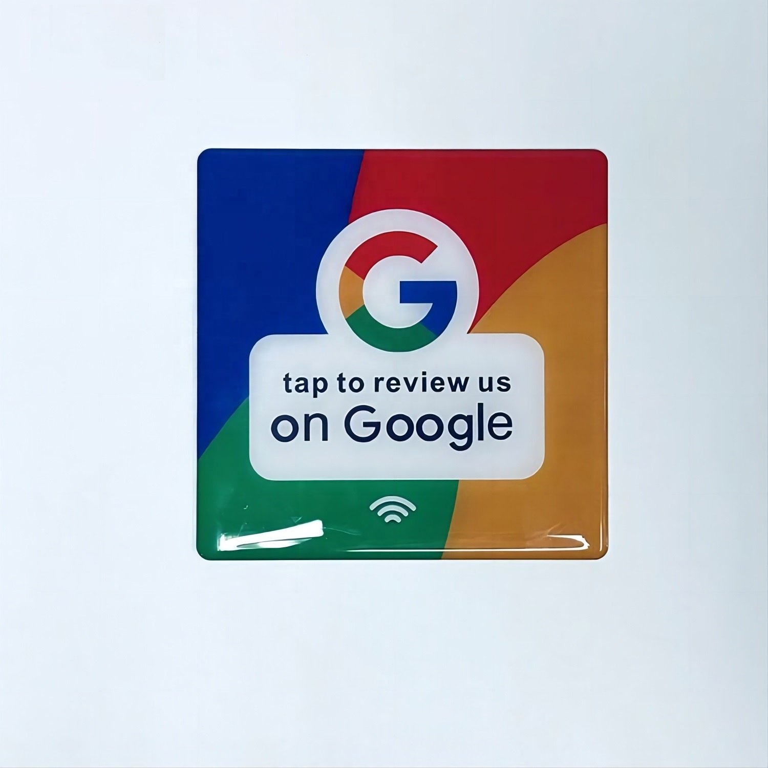 High quality Waterproof RFID epoxy Card 13.56MHz Programmable NFC stand PVC epoxy card Google Review epoxy Tag
