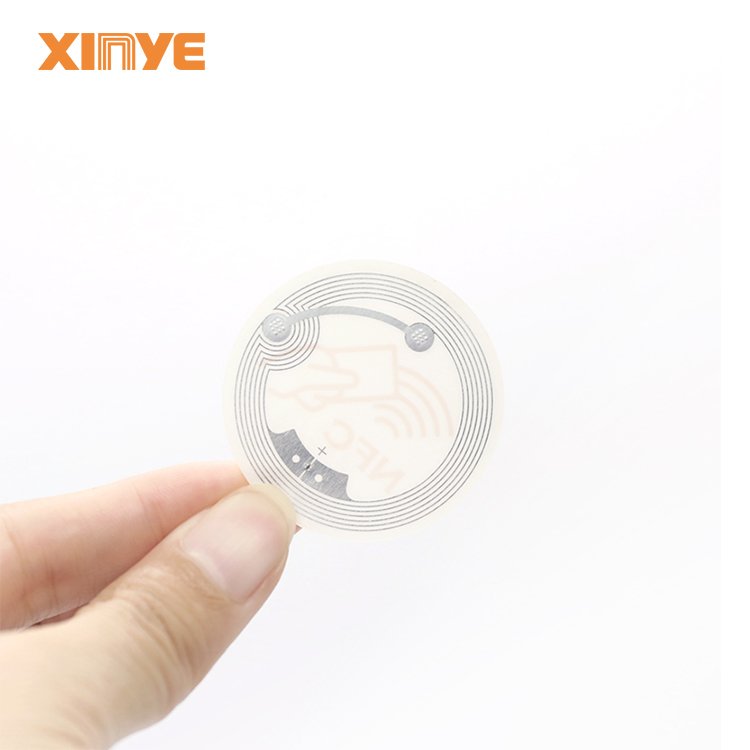 Smart tag manufacturers RFID NFC HF round antenna ntag213 ntag215 rewrite sticker RFID ISO14443 13.56mhz NFC tag labels 38mm