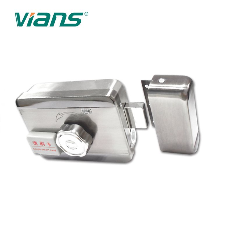 Low noise remote control all-in-one electric motor lock with cylinder for apartment