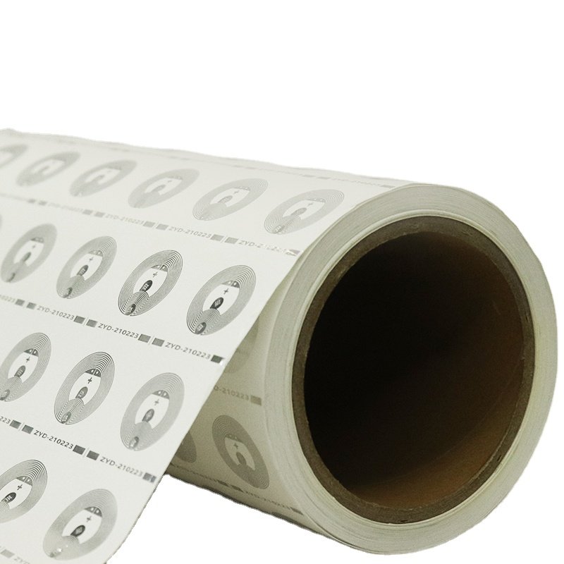 customized NFC label sticker HF frequency 13.56mhz ntag213 blank sticker NFC wet inlay/ dry inlay