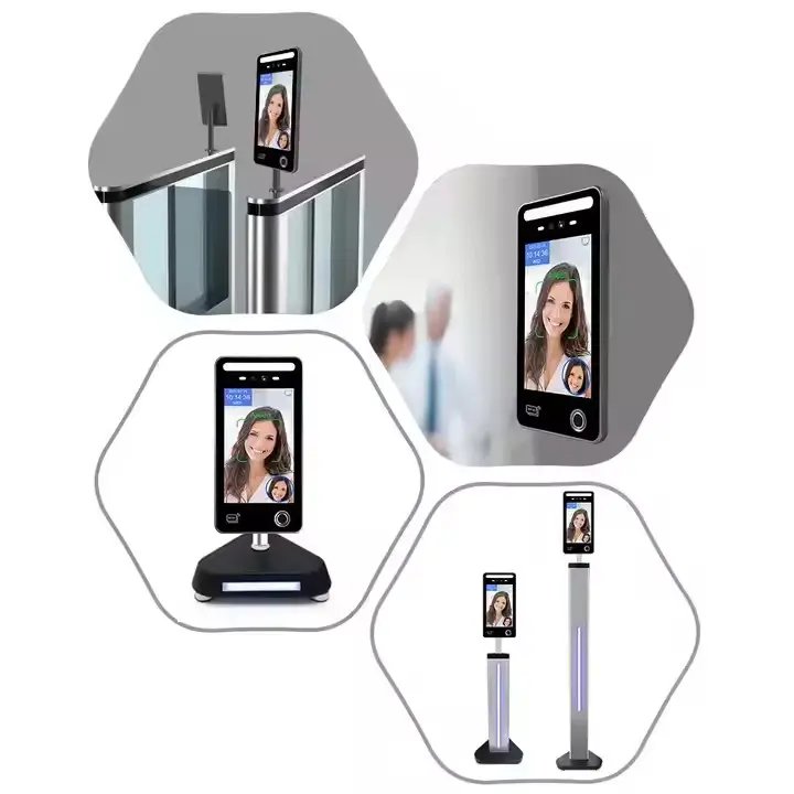 AI08FW Waterproof 8 Inches HD IPS Touch Screen AI Dynamic Face Recognition Time Attendance Access Control Terminal