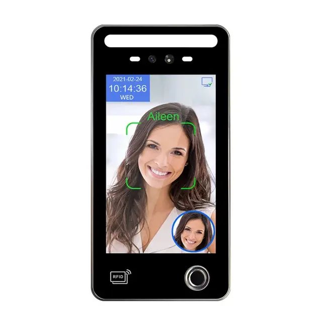 AI08FW Waterproof 8 Inches HD IPS Touch Screen AI Dynamic Face Recognition Time Attendance Access Control Terminal