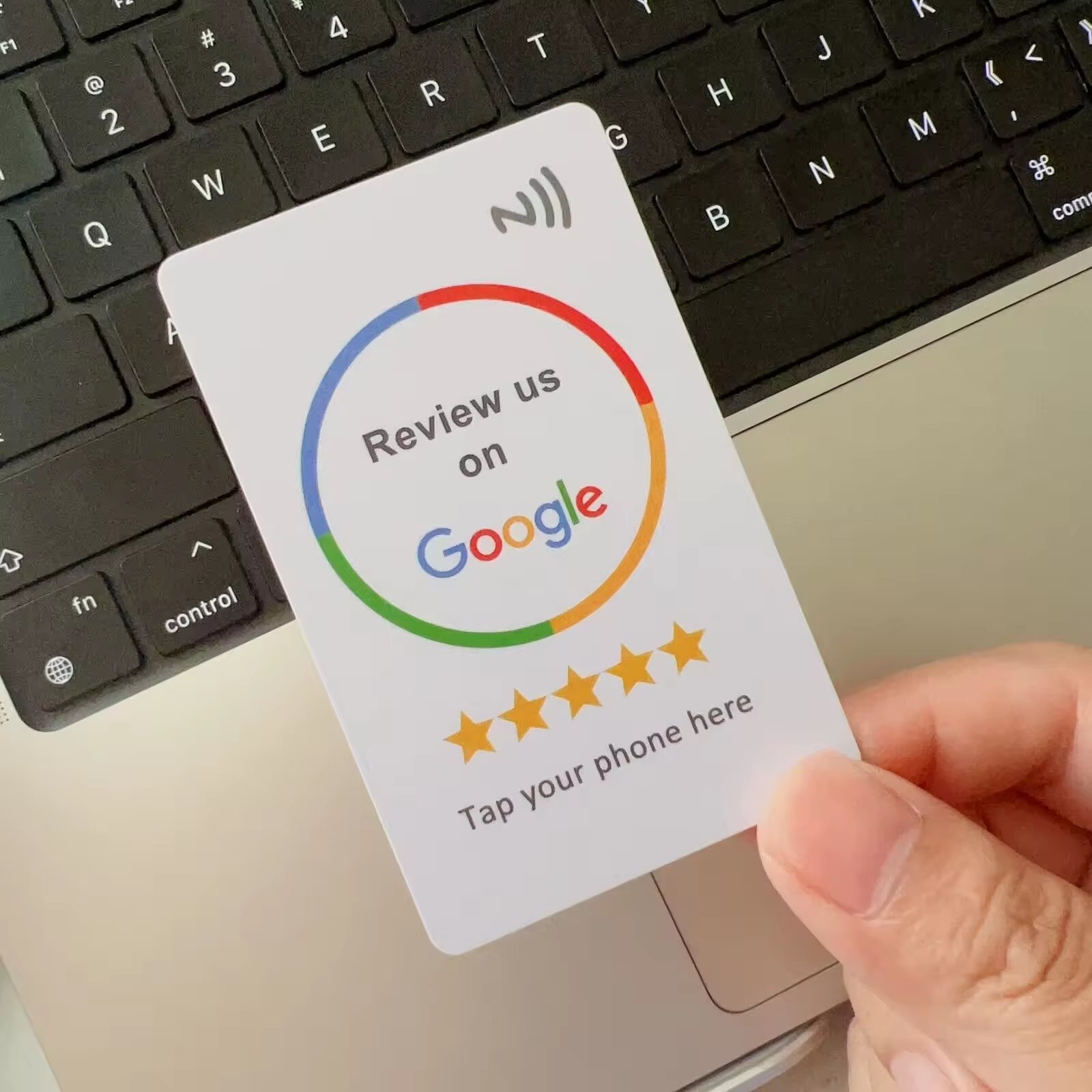 Factory Price For NFC Google Review Business Card with NFC Tap QR Code Scan To Go To Review Page