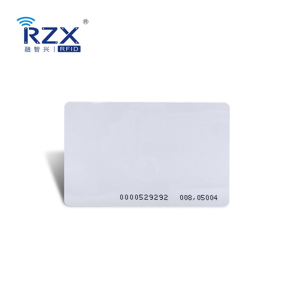 FM11RF08 RFID access control system door card 13.56MHz printable CR80 size blank white card