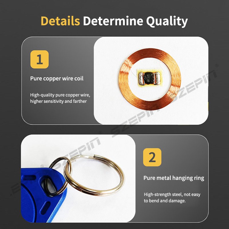 125KHz RFID Key Fob Proximity ID Card for Door Entry Access Control System for Security Lock Wholesale