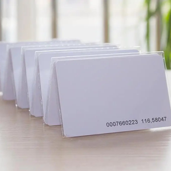 2024 Top sale PVC white plastic card can be printed twice Blank business card Custom printable pvc blank card factory