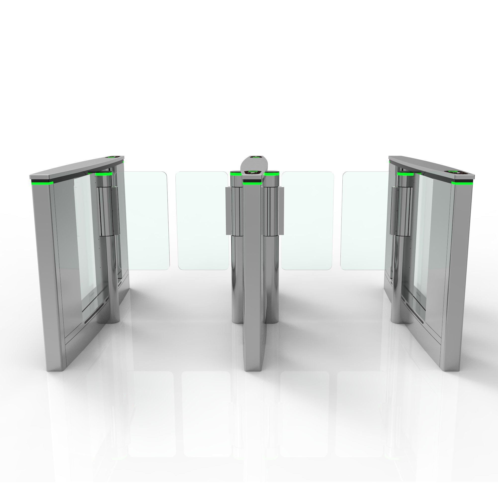 Access Control System outdoor And Indoor Barrier Gates Turnstile speed gate Turnstile with QR code card reader recognition