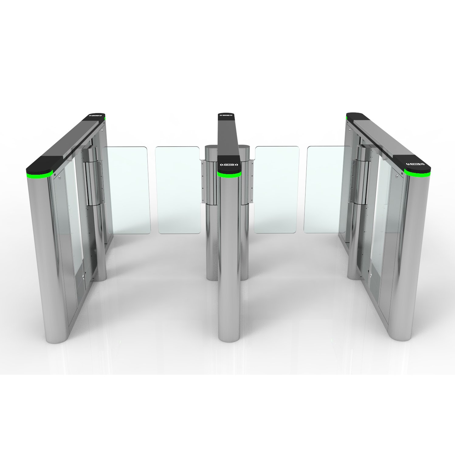 Access Control System outdoor And Indoor Barrier Gates Turnstile speed gate Turnstile with QR code card reader recognition