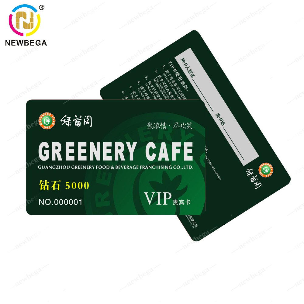 Customized PVC Club vip gift card with Magnetic Strip Logo and Barcode