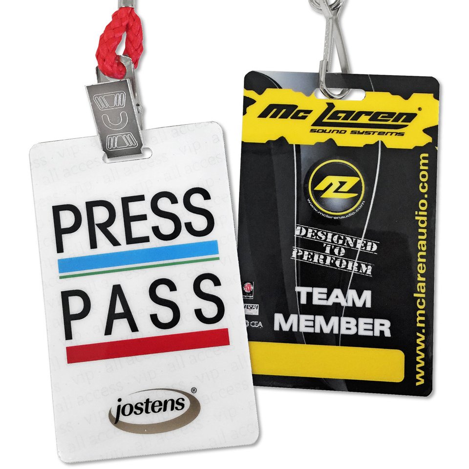 Cheap Customized Design Punch Hole Smart Rfid Chip Event Badges Vip Pass Id Card With Lanyard