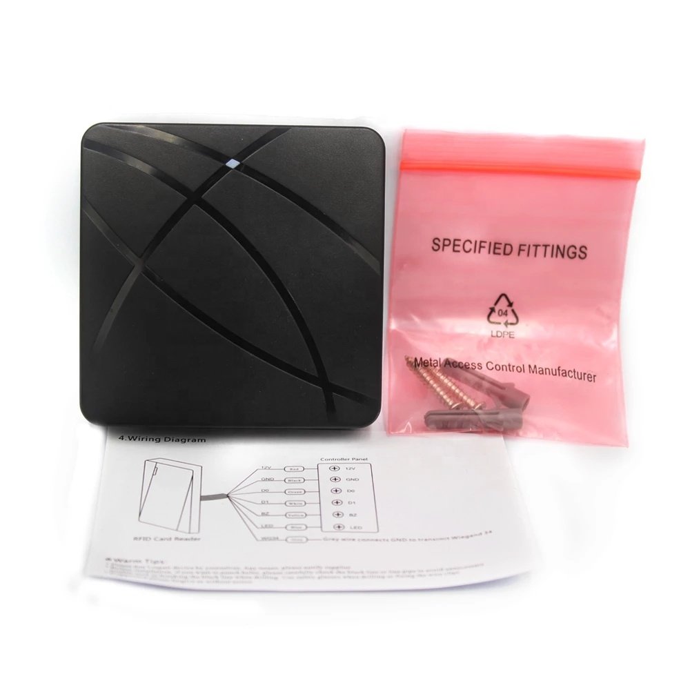 Cheap Smart Outdoor Waterproof Door Lock Access Control Security Proximity RFID 125khz Frequency Wiegand Access Card Reader