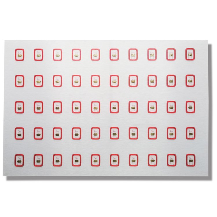 Factory Wholesale Classic 1K RFID Inlay Prelam Sheet 3*8 5*5 Layout A3 A4 HF 13.56MHz UHF NFC Mini Tag Made PET PVC