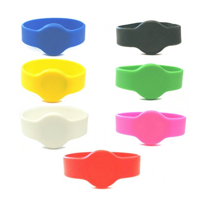 RFID wristband waterproof printing silicone wristbands id bracelet tk4100 rfid wristbands