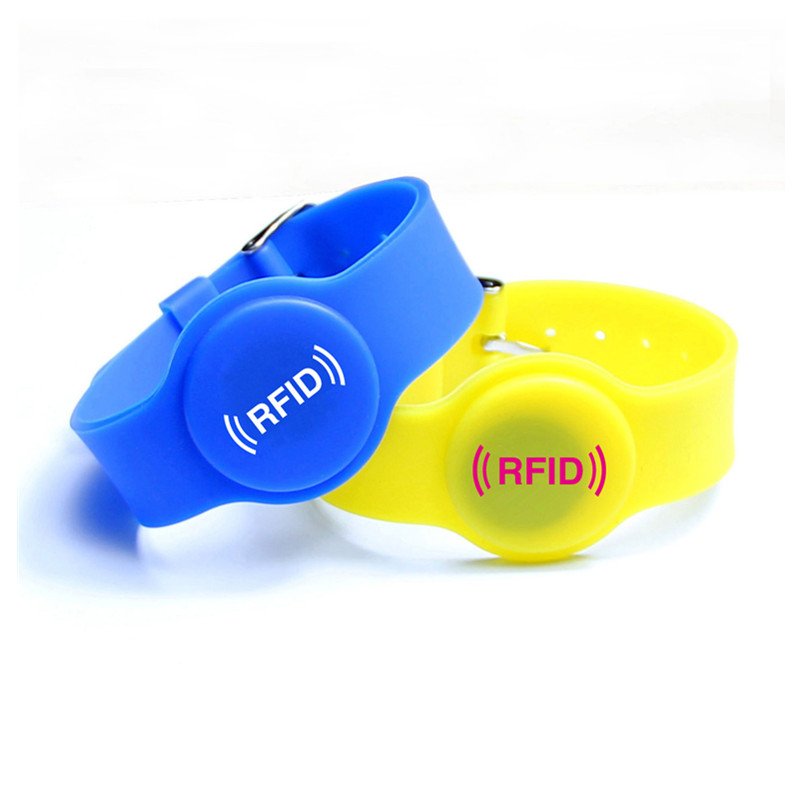 RFID wristband waterproof printing silicone wristbands id bracelet tk4100 rfid wristbands