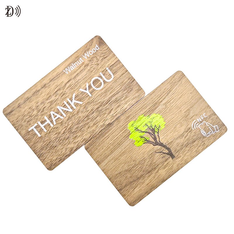 ISO14443A Programmable NTAG213/215/216 RFID Wood Bamboo Eco-Friendly Card for Access Control Factory Price Keycard 13.56MHz