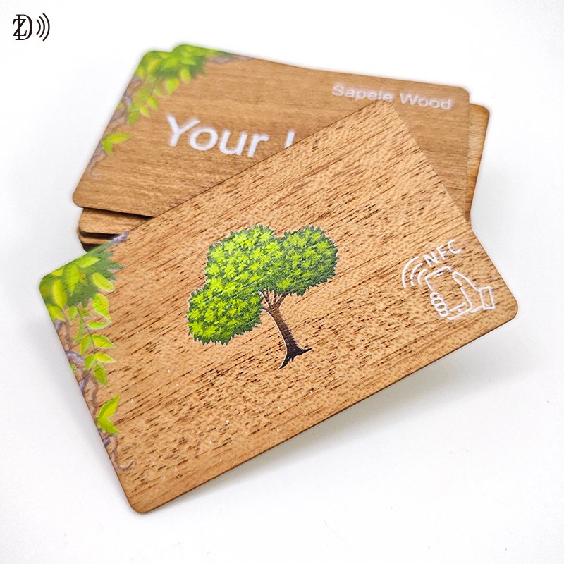 ISO14443A Programmable NTAG213/215/216 RFID Wood Bamboo Eco-Friendly Card for Access Control Factory Price Keycard 13.56MHz