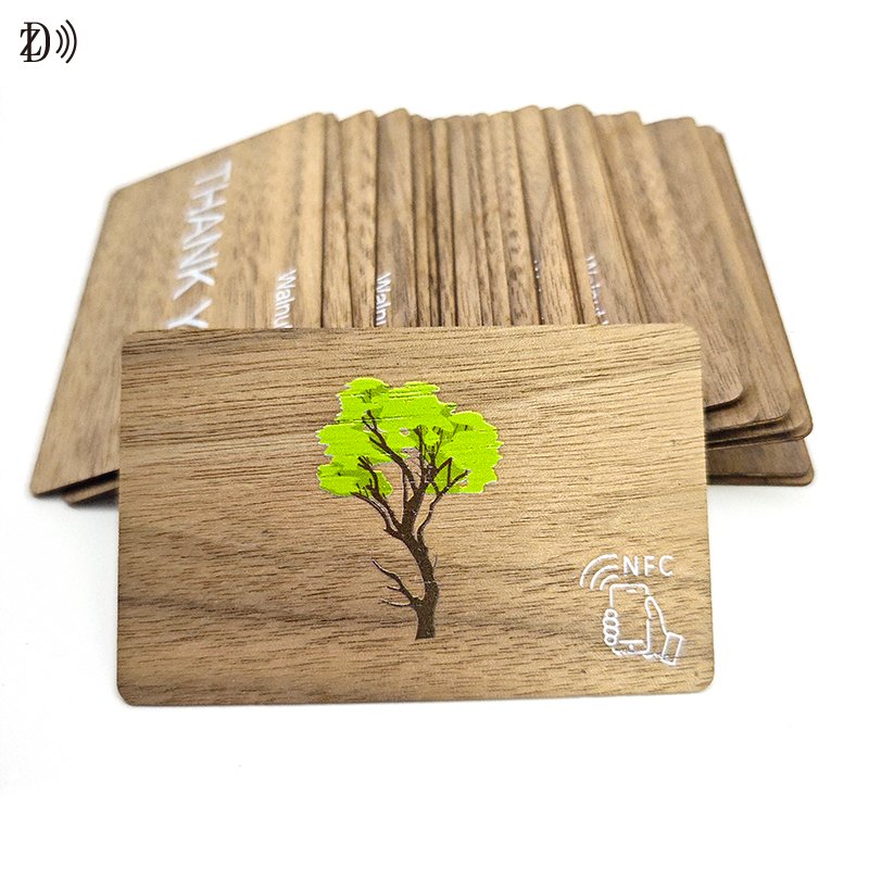 ISO14443A Programmable NTAG213/215/216 RFID Wood Bamboo Eco-Friendly Card for Access Control Factory Price Keycard 13.56MHz