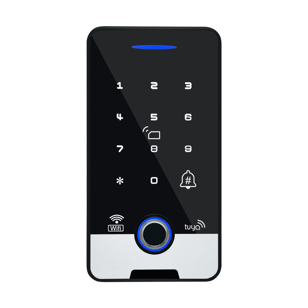 waterproof biometric fingerprint password access control system door lock with tuya access control
