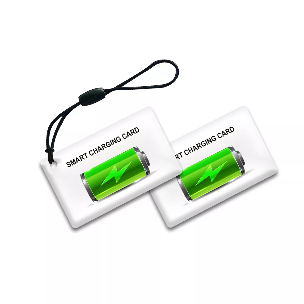 customized pritntable RFID Epoxy Resin ID Card 13.56MHz RFID Epoxy Tags with Metal Ring