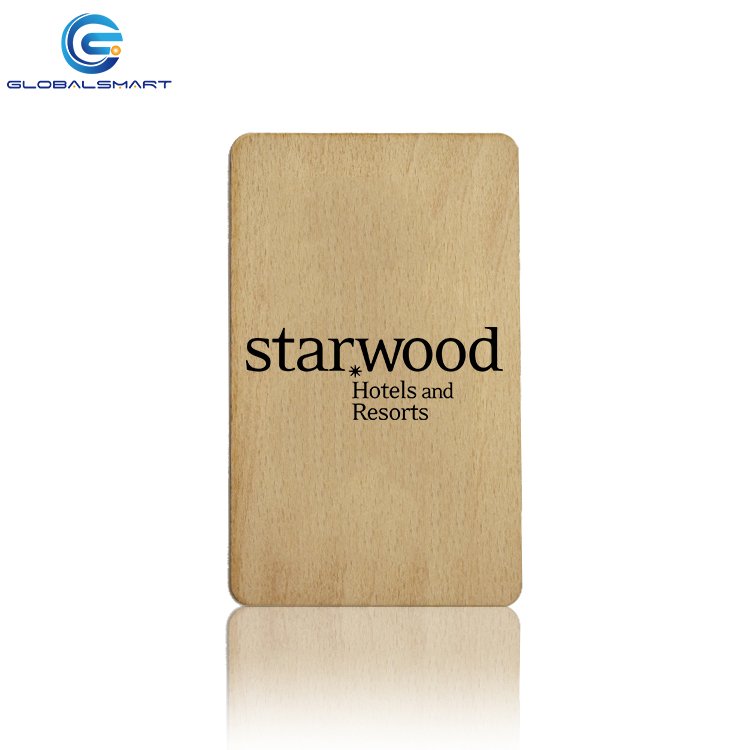 Custom hotel room Wooden onity cards Bamboo key card price for Ving Salto Betech Saflok