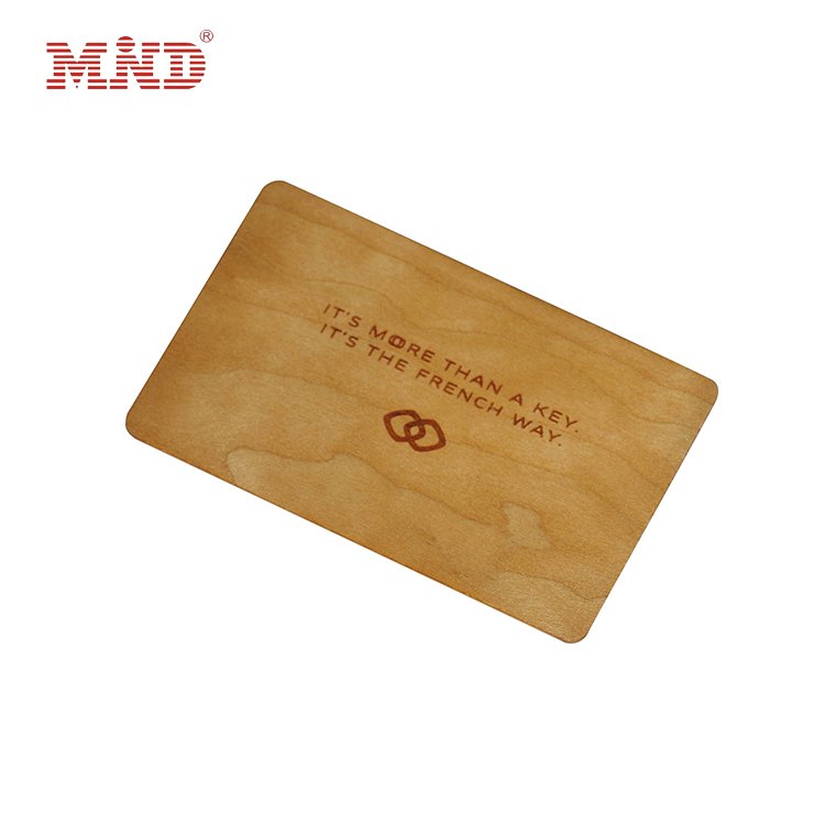 Bamboo Wood Business Card ISO14443A Smart NTAG 213/NTAG 215/NTAG 216 NFC Wooden card