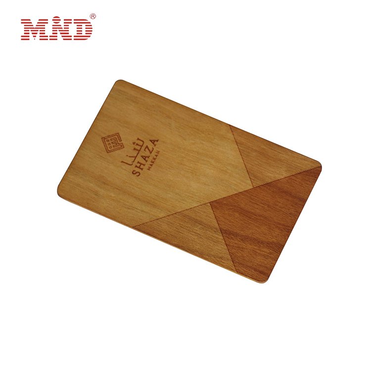 Bamboo Wood Business Card ISO14443A Smart NTAG 213/NTAG 215/NTAG 216 NFC Wooden card