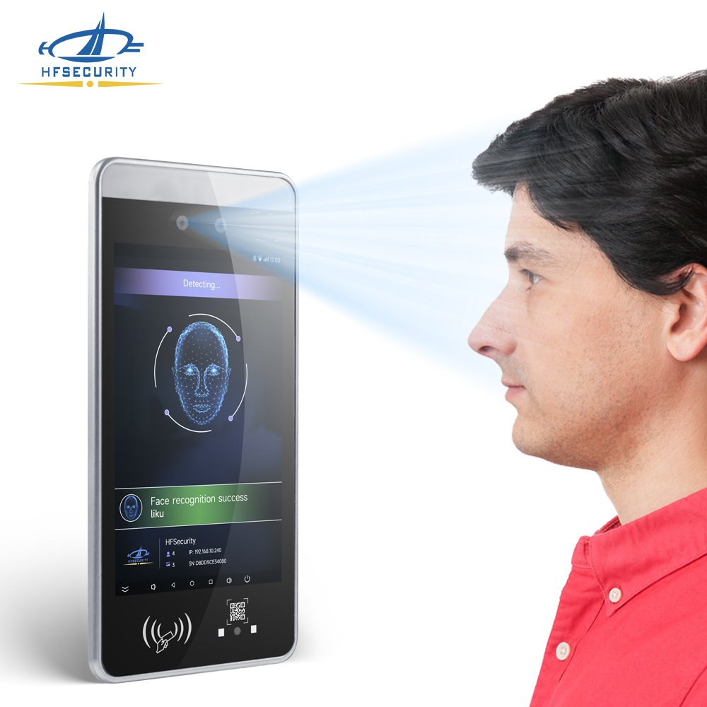 Time And Attendance Software RA08 Live Detection Multiple Face Recognition NFC Card Time Attendance Access Control Terminal