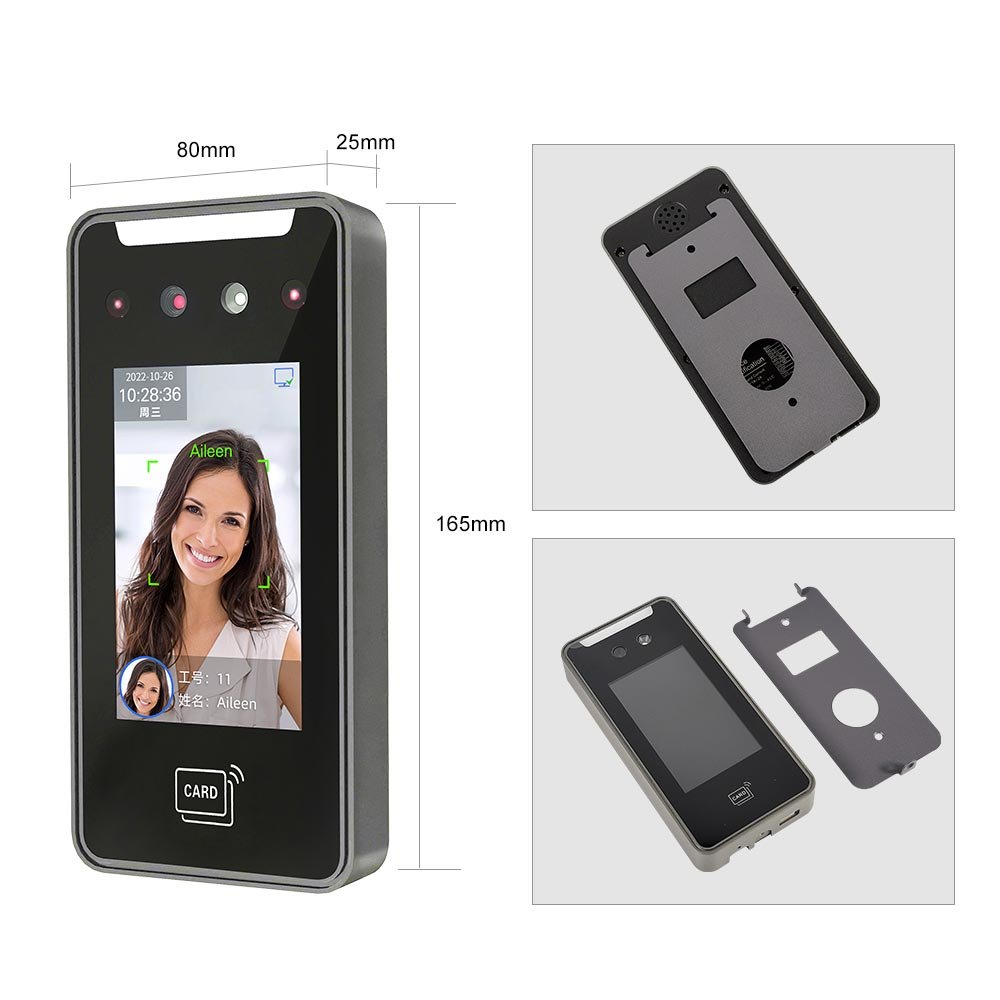 Dynamic AI-powered Access Control Face Time Clock Attendance QR Code Recognition Product