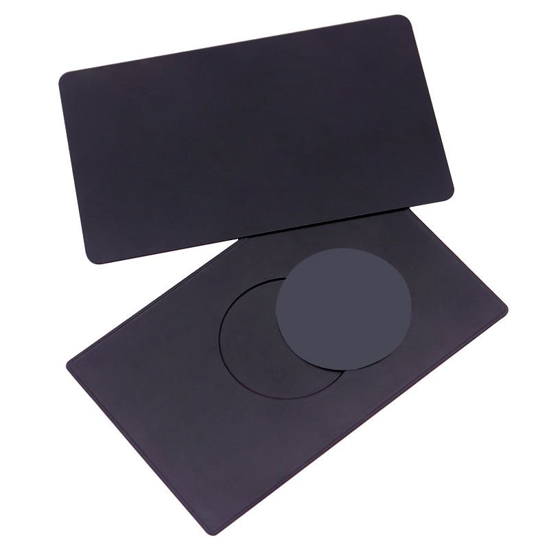 Custom Logo Waterproof Black metal card with Ntag213 nfc business cards access control cards