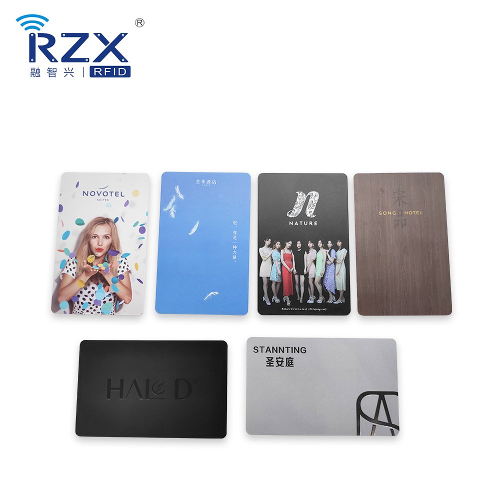 13.56MHz contactless rfid card FM11RF08 smart Hotel card printing famous hotel door lock support