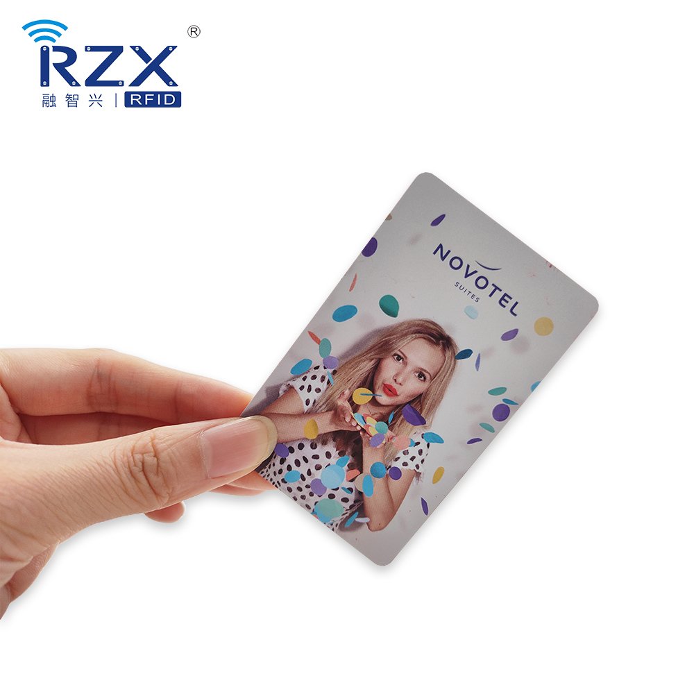13.56MHz contactless rfid card FM11RF08 smart Hotel card printing famous hotel door lock support