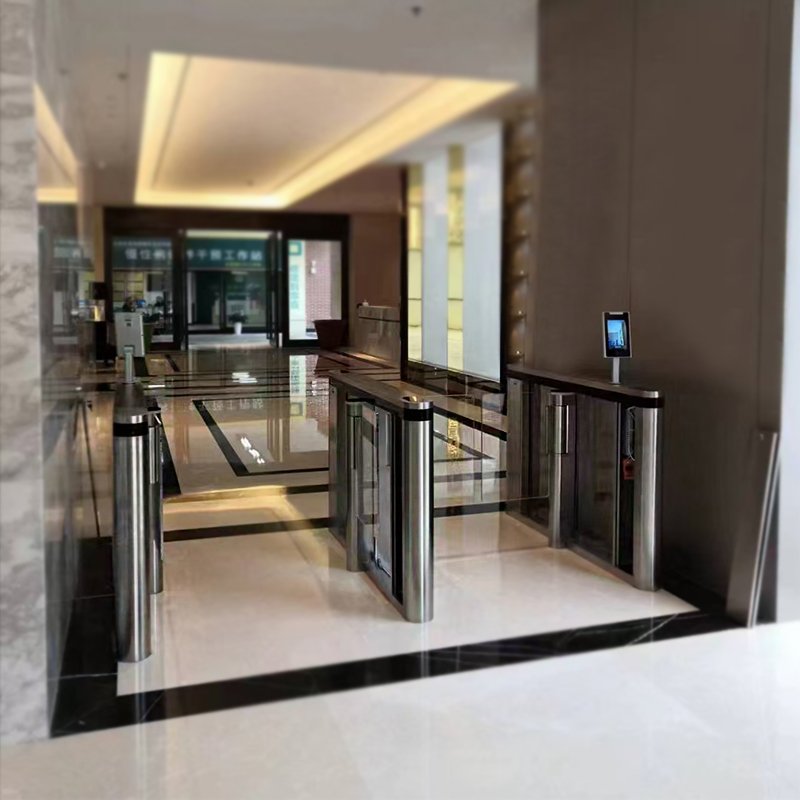 Facial Recognition & NFC Access Turnstiles for Secure Entry in Office Buildings