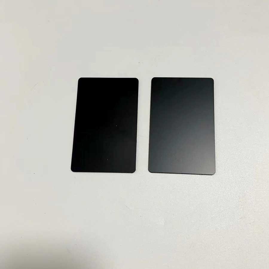 13.56mhz porgrammable NFC Chip 215 Matt black/brush gold / brush silver invisible nfc metal business card