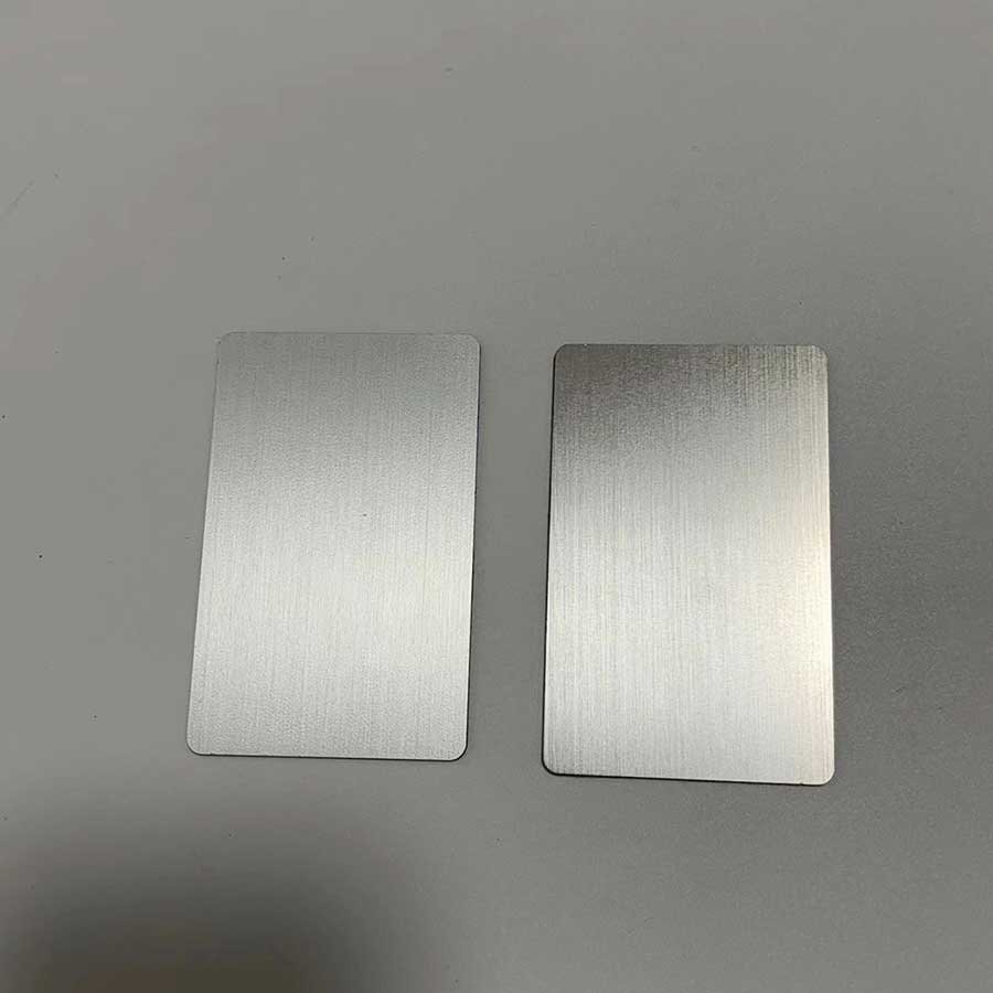 13.56mhz porgrammable NFC Chip 215 Matt black/brush gold / brush silver invisible nfc metal business card